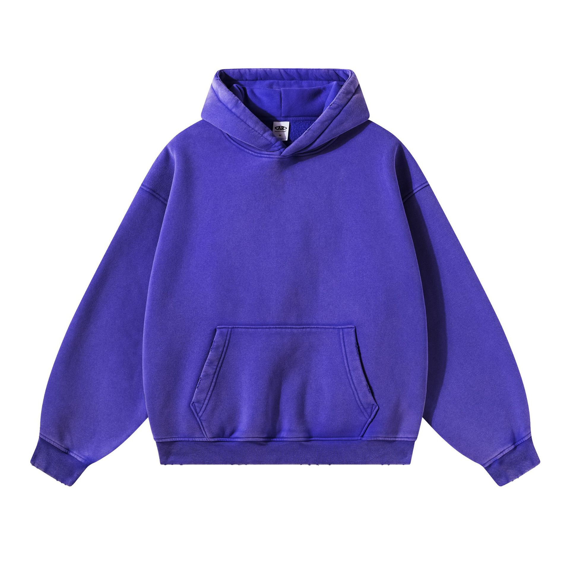 Transfronterizos de gran tamaño americano retro hombre suéter pesado chaqueta suelta Europa y América hombre sudadera con capuchón hombre