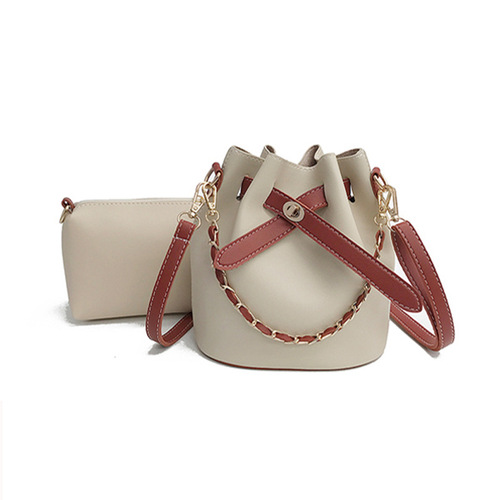 New Korean Style Student Single Shoulder Chain Crossbody Bucket Bag for Women, Small Square Bag, Wholesale and Cross-border Shipping