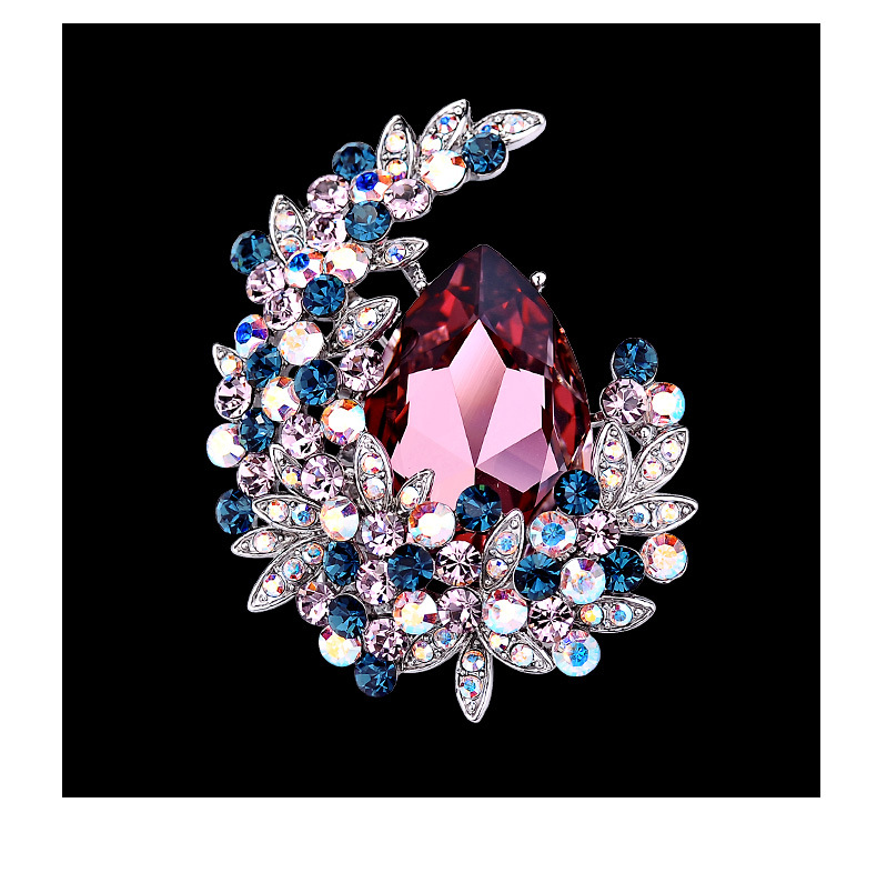 Lady Moon Alloy Inlay Artificial Gemstones Women's Brooches display picture 2