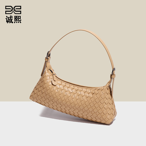 手提包包女夏季新款编织包高级感单肩斜挎包小仙女百搭时尚手拎包