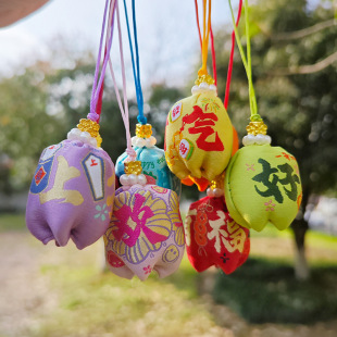 Dragon Boat Festival sachet sachet praying sachet scenic area cultural and creative sketch sachet car safety talisman mobile phone pendant hand companion