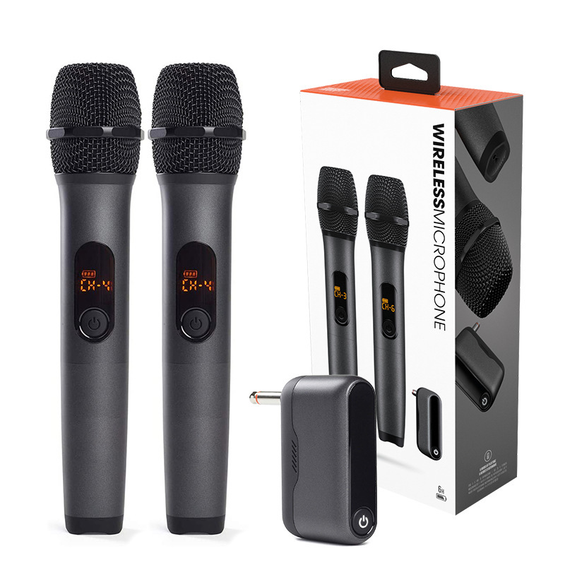 Factory Direct Sales Partybox First Generation One-To-Two Wireless Universal Microphone High-End U-Band Karaoke Live Performance Microphone Factory Direct Sales Partybox First Generation One-To-Two Wireless Universal Microphone High-End U-Band Karaoke Live Performance Microphone