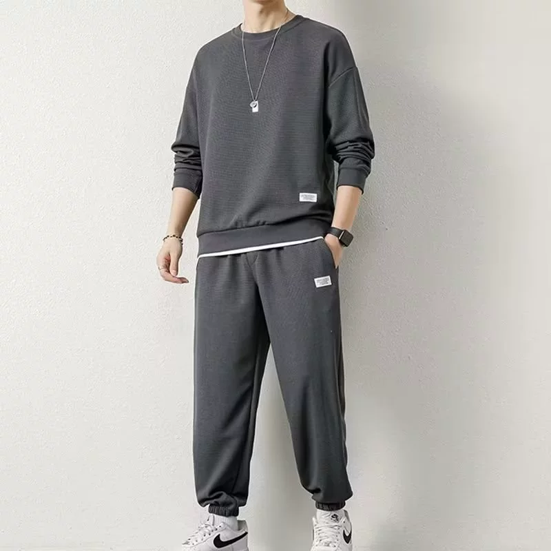 Мужской спортивный костюм на весну: oversize толстовка и джоггеры, досуг, размеры от M до 5XL