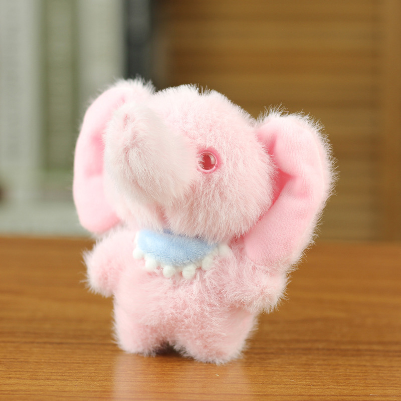Douyin celebridad de Internet venta caliente bebé elefante llavero muñeca colgante peluche elefante muñeca regalo de lanzamiento de boda