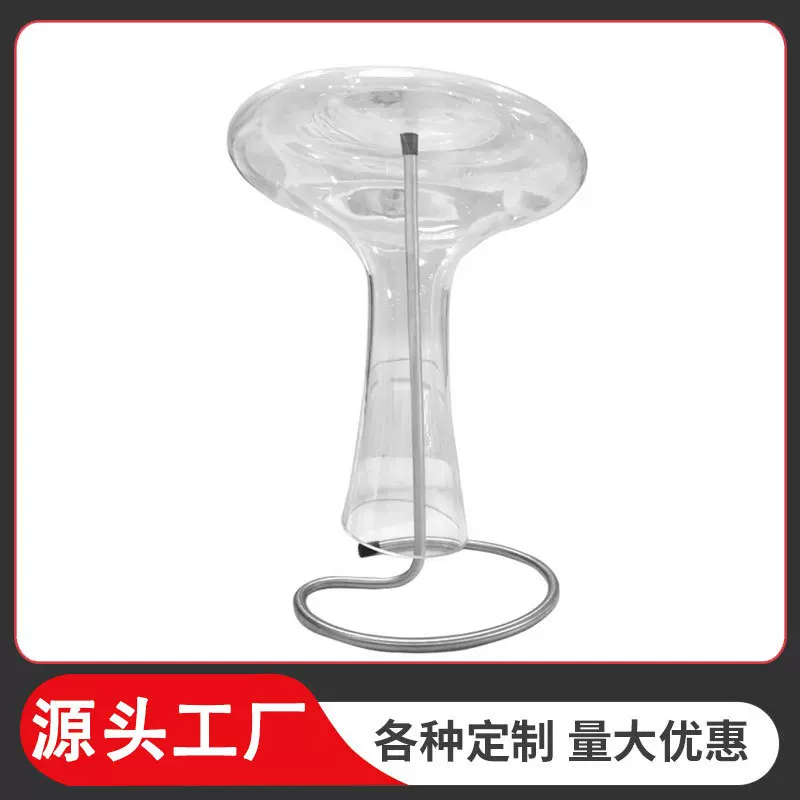 贴牌跨境金属红酒醒酒器倒置架 醒酒器专用架支架 醒酒壶沥干定制