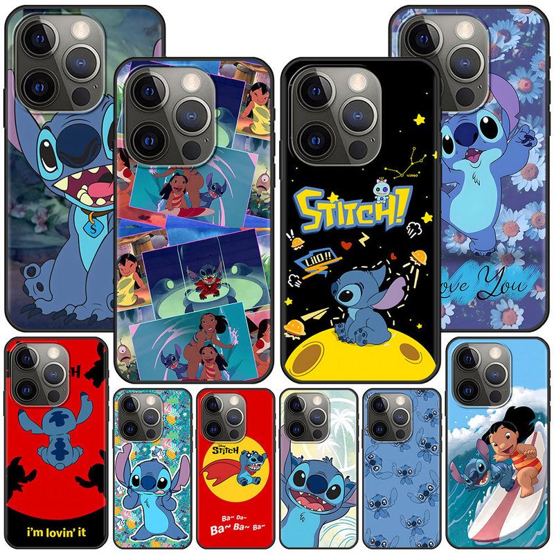 For mobile phone case cute Stitch cartoon case Apple iPhone 14 11 7 SE 2020 8 X