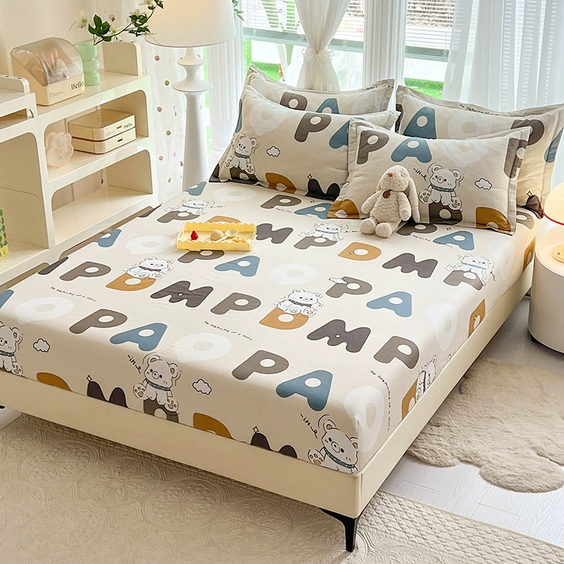 Cotton sheet, fresh bedspread, non-slip mattress, protective case