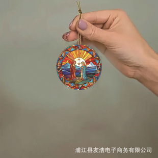 Hot cross-border acrylic pendant ornaments, portable carry-on small pendant, suitable for multi-occasion use