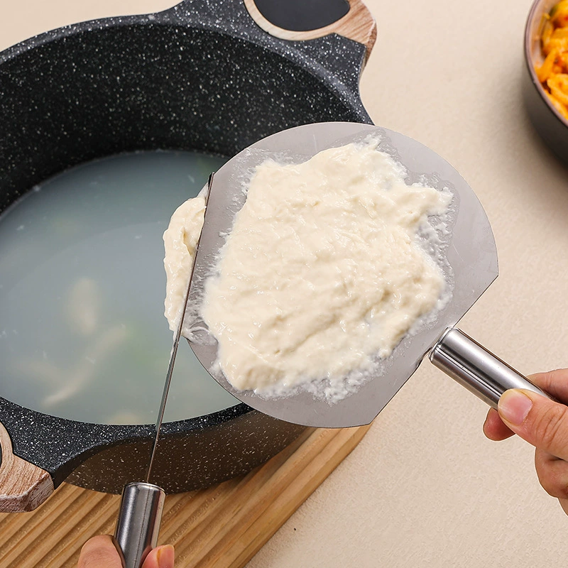 Stainless steel tipped surface tool pull fish noodles kick pull thigh surface picking panel Shanxi kitchen can use pasta tipped board