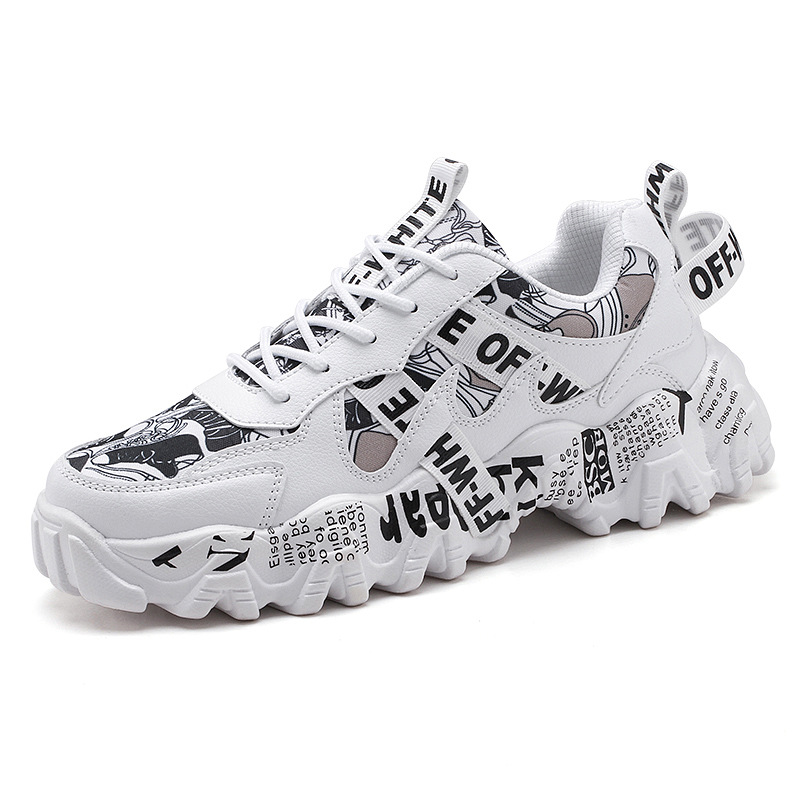 Transfronteriza verano transpirable zapatos de los hombres de estilo coreano de moda todos los deportes a juego zapatos de aumento casuales Internet celebridad Daddy ins zapatos de moda hombres