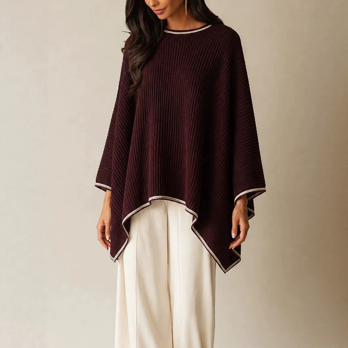 2026 New Autumn Irregular Long-Sleeve Knit Cardigan for Cross-Border European and American Markets