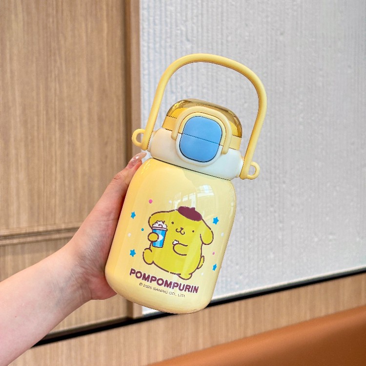 Sanliogou co-brand taza de aislamiento térmico para niños de alto valor facial, taza de paja para bebidas de niñas, taza de estómago especial para la escuela