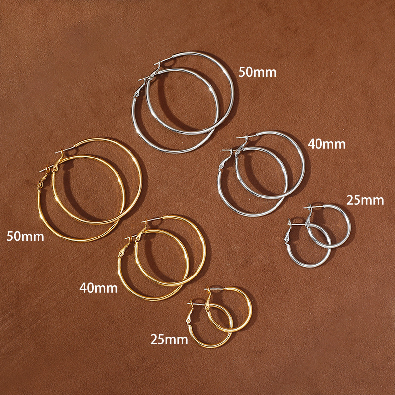 Fashionable Classic Elegant Gold Large Hoop Earrings for Women, Retro High-End Earrings, Unique Exaggerated Ear Hoops, Ear Jewelry