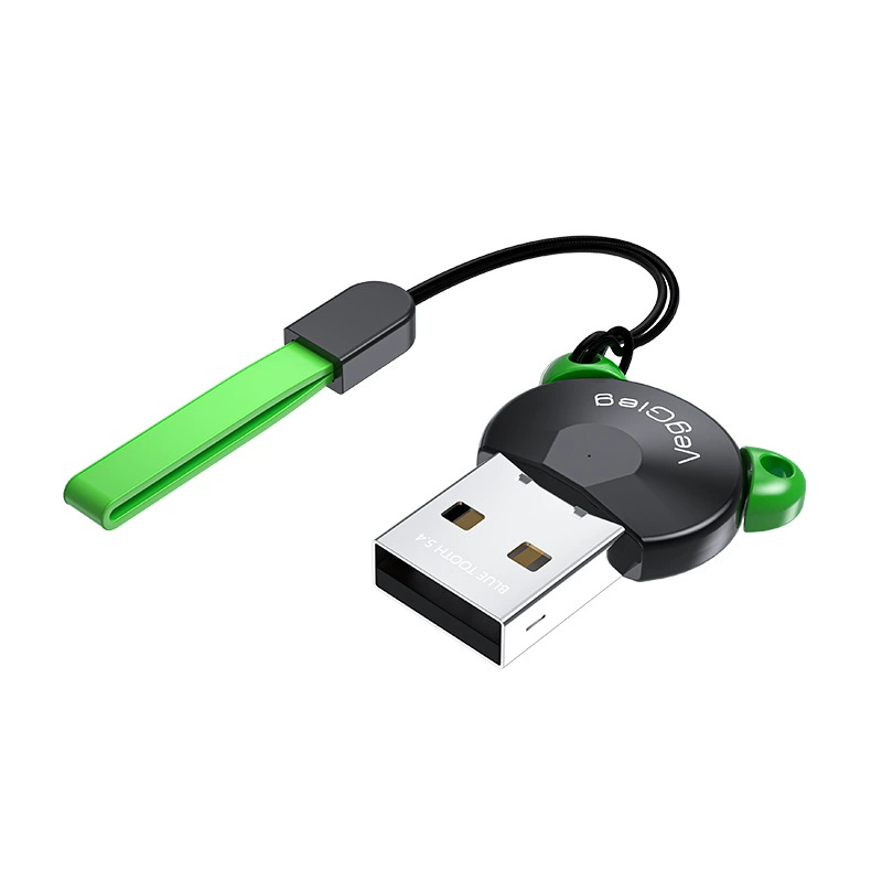 USB Bluetooth адаптер VegGieg, Bluetooth 5.0/5.3/5.4 для наушников, мыши, клавиатуры, автомобиля (3,5 мм)