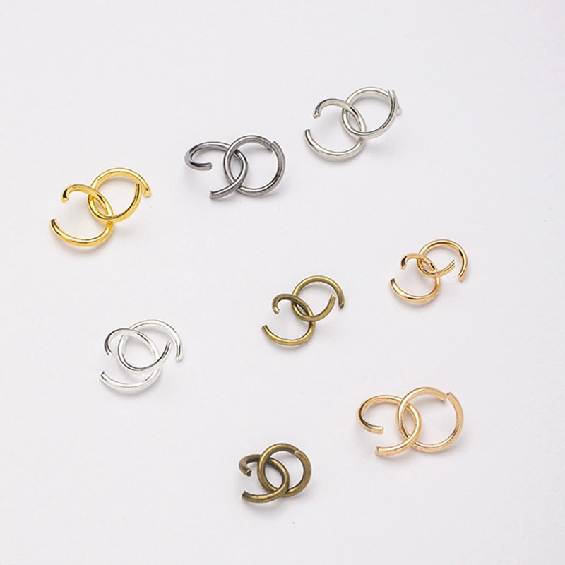 Металлические открытые кольца с гальваническим покрытием, разные модели, аксессуары для ювелирных изделий своими руками, соединительные кольца для ожерелий и браслетов, подвесные кольца, открытые кольца, одиночные кольца