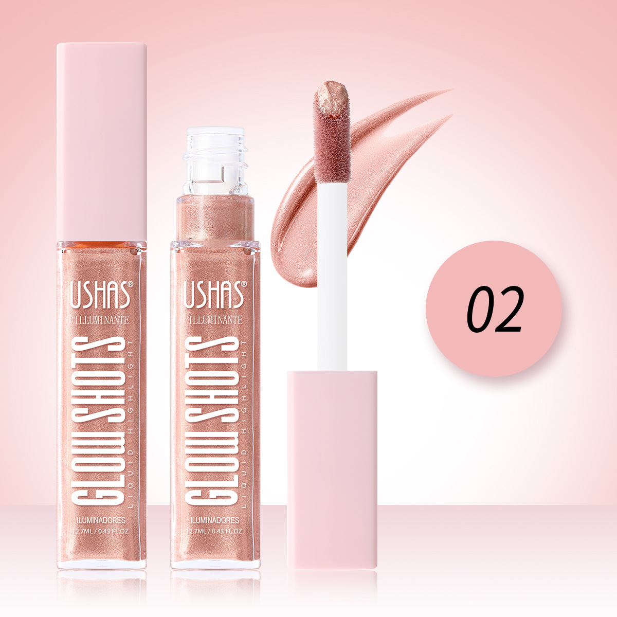 USHAS Europa y los Estados Unidos transfronterizos spot líquido resaltado impermeable perfiles brillantes duraderos multipropósito FS459A