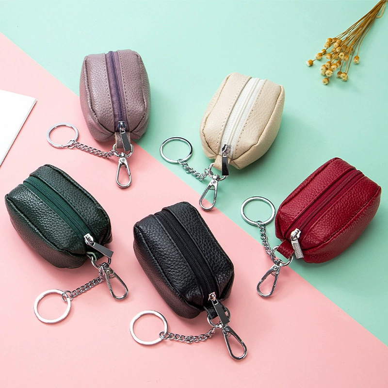 Capacious key bag, shoulder bag, cute universal small bag, fashionable storage system, genuine leather