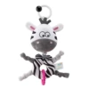 Black and White Animal Lap Bell-Zebra