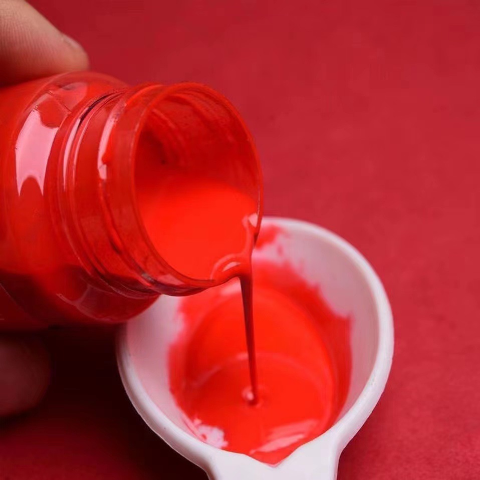 DaHua Rapid-Dry Printing Ink Red 40ml Large Bottle Seal Paste Cleaning Atom Ink for Office Finance Accounting Supplies