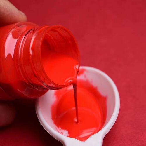 DaHua Rapid-Dry Printing Ink Red 40ml Large Bottle Seal Paste Cleaning Atom Ink for Office Finance Accounting Supplies