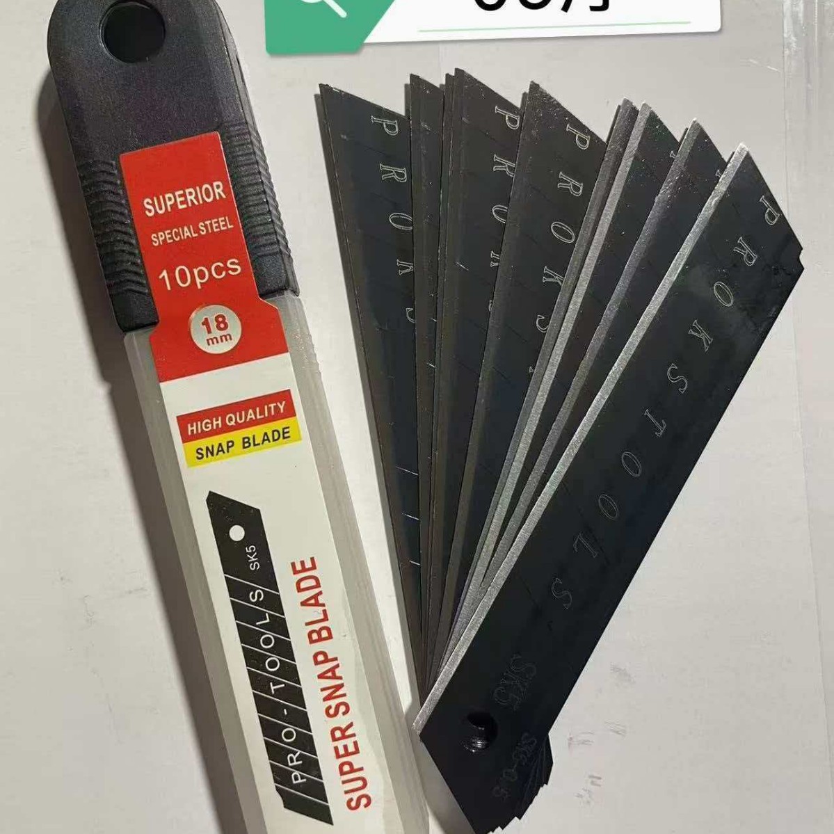 Cúter Industrial Antideslizante de 18mm Acero al Carbono y ABS para Desembalar y Papel Pintado image 10