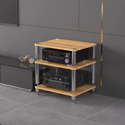 Electric car big tripod — Cabinet, Foot Spikes, Stand Legs - three-layer-split-light-walnut-color