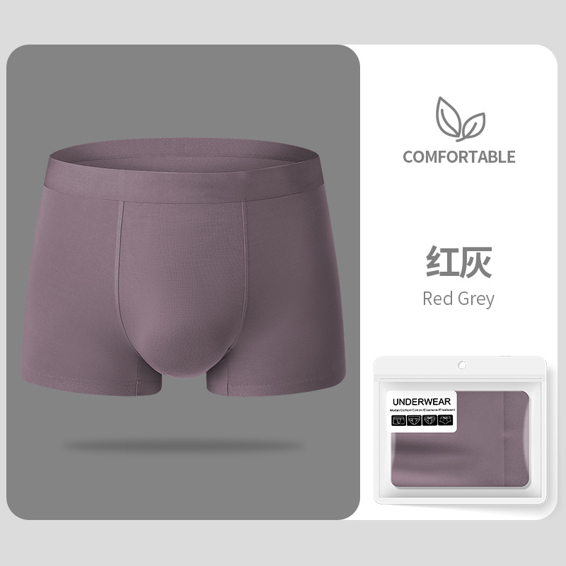 Modelo suave de hombre calzoncillos de hombre ventilador 50 Modelo ventilador hombre de ángulo plano cabeza de pantalones cortos de hombre