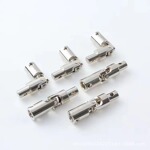 厂家供应铝合金窗手摇链条机配件万向节曲臂式开窗器转角外开