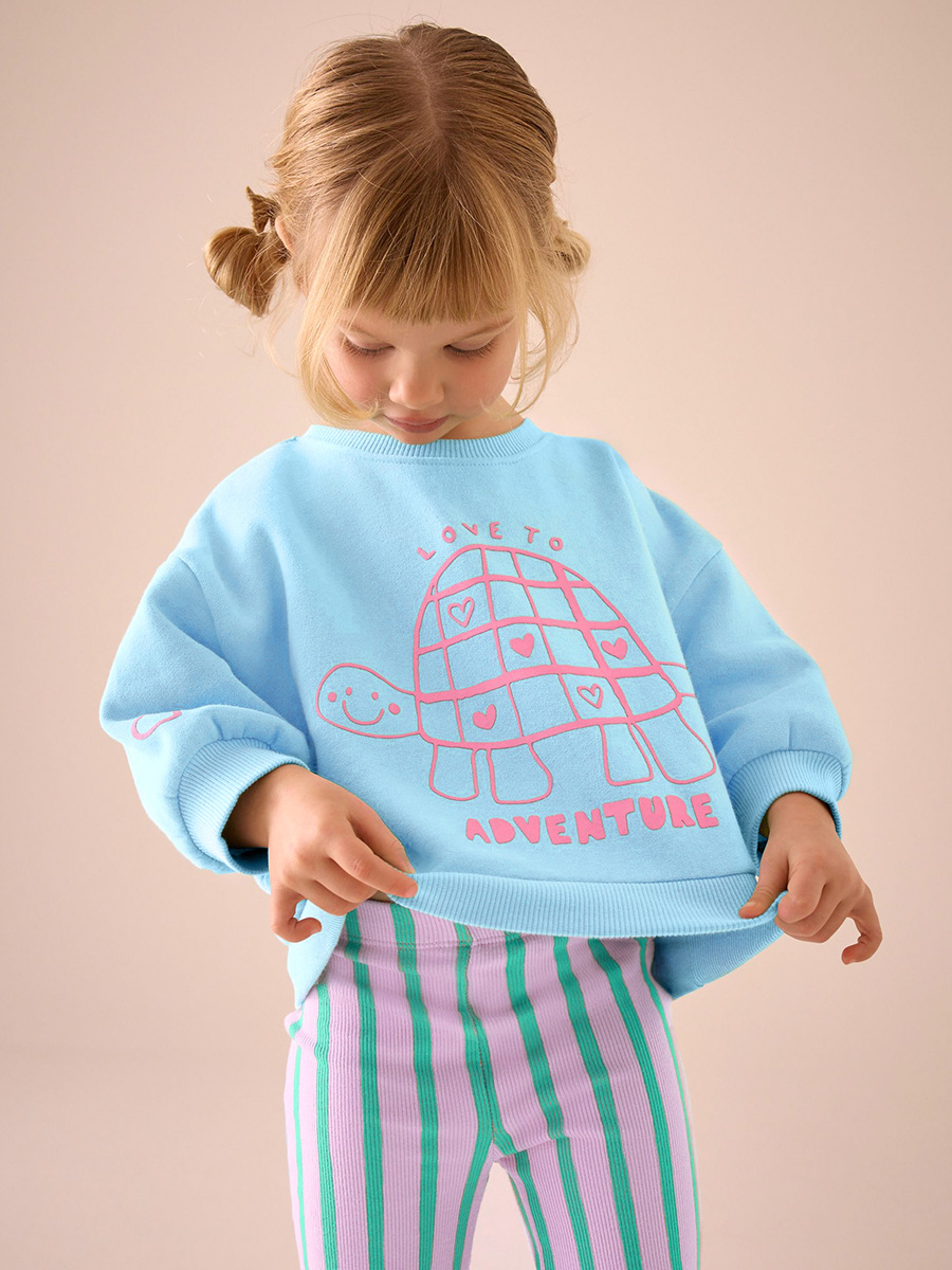 Little maven ropa infantil transfronteriza europea y americana al por mayor otoño linda niña ropa infantil traje infantil de algodón a rayas image 3