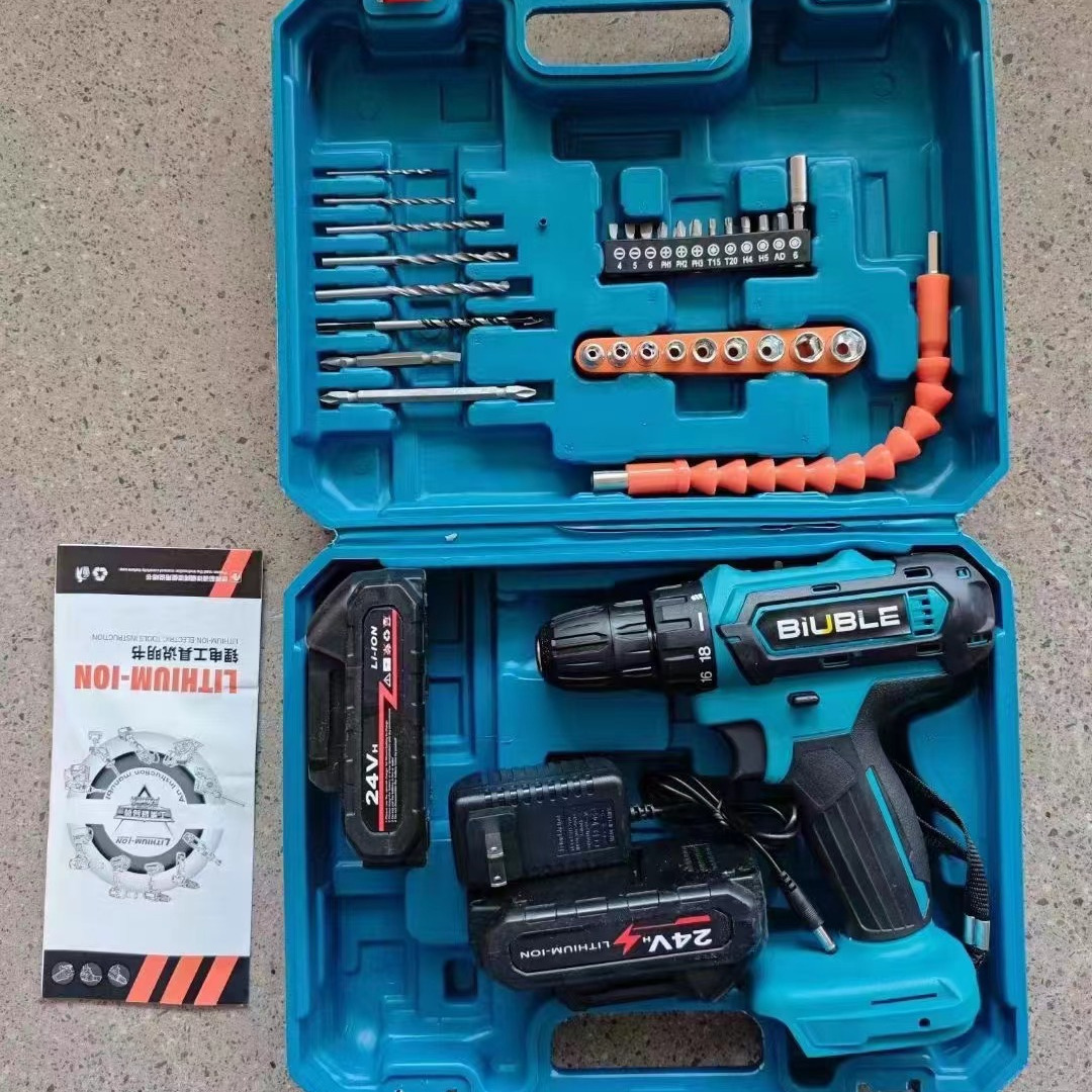 厂家直销锂电池充电手电钻多功能电动螺丝刀家用 电动工具