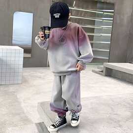 儿童装男童秋装套装2025新款中大童运动服男孩卫衣春秋款帅气酷潮