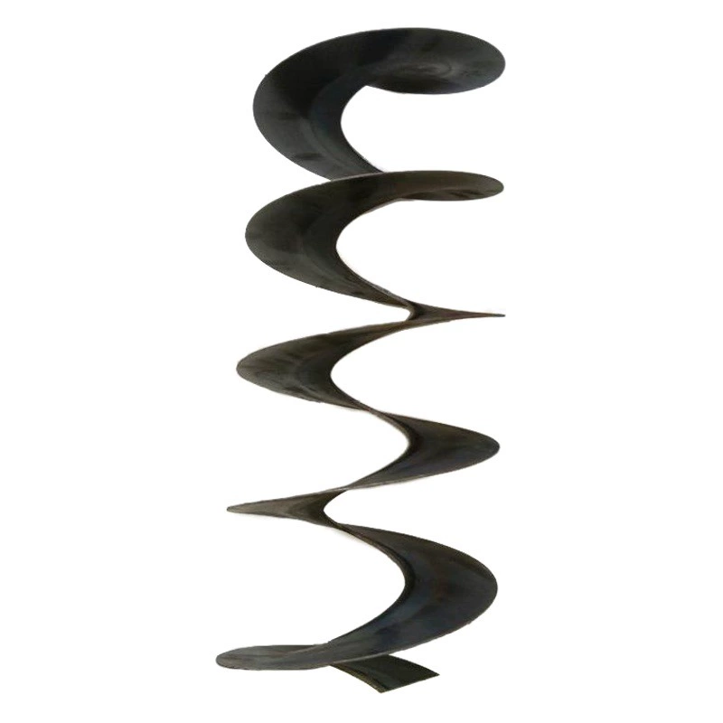 Спиральное лезвие из нержавеющей стали Бесвальные аксессуары для конвейерного оборудования 304 Спиральное лезвие для обработки загрузочного шнека