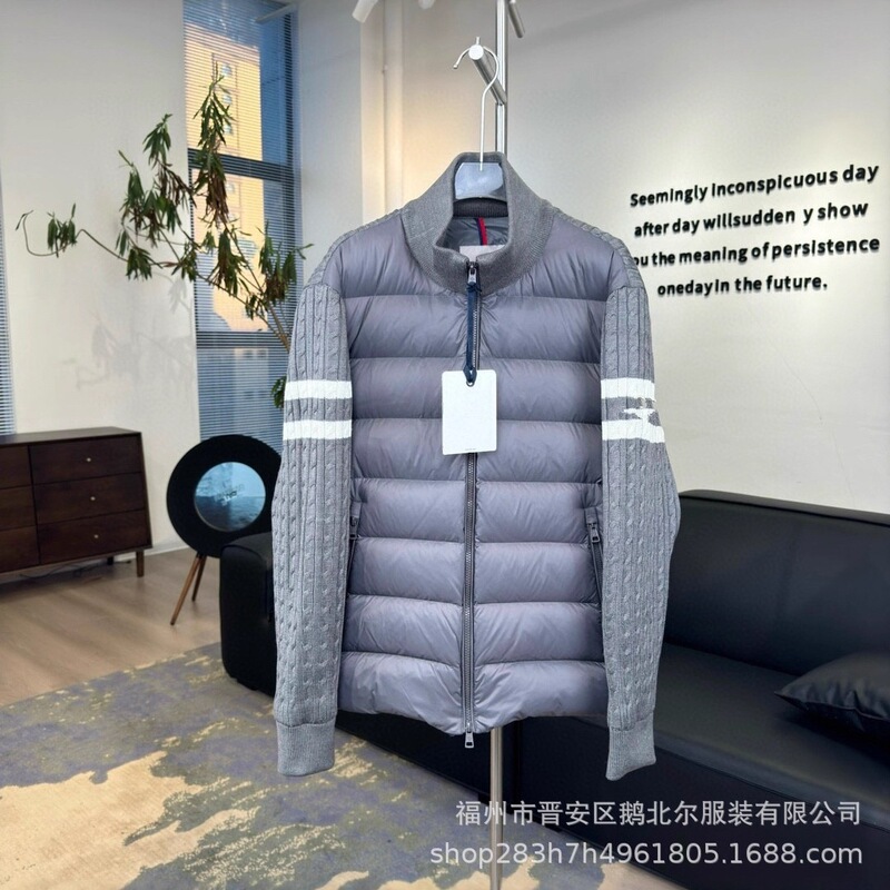Putian High Version New Wool Sweater Knitted Stand Collar down Jacket Men and Women Couple Bread Jacket Jacket Putian High Version New Wool Sweater Knitted Stand Collar down Jacket Men and Women Couple Bread Jacket Jacket