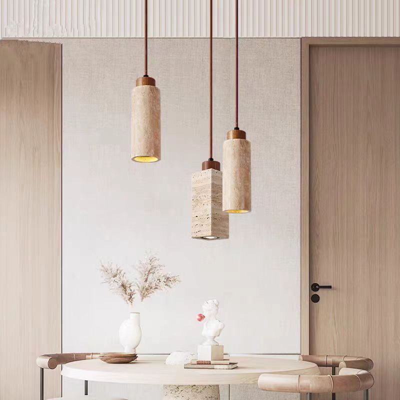 Japanese Wabi-Sabi Style Bedroom Bedside Pendant Light, Nordic Restaurant Bar Counter Island Table Retro Vintage Mid-Century High-End Style Zhongshan Lighting