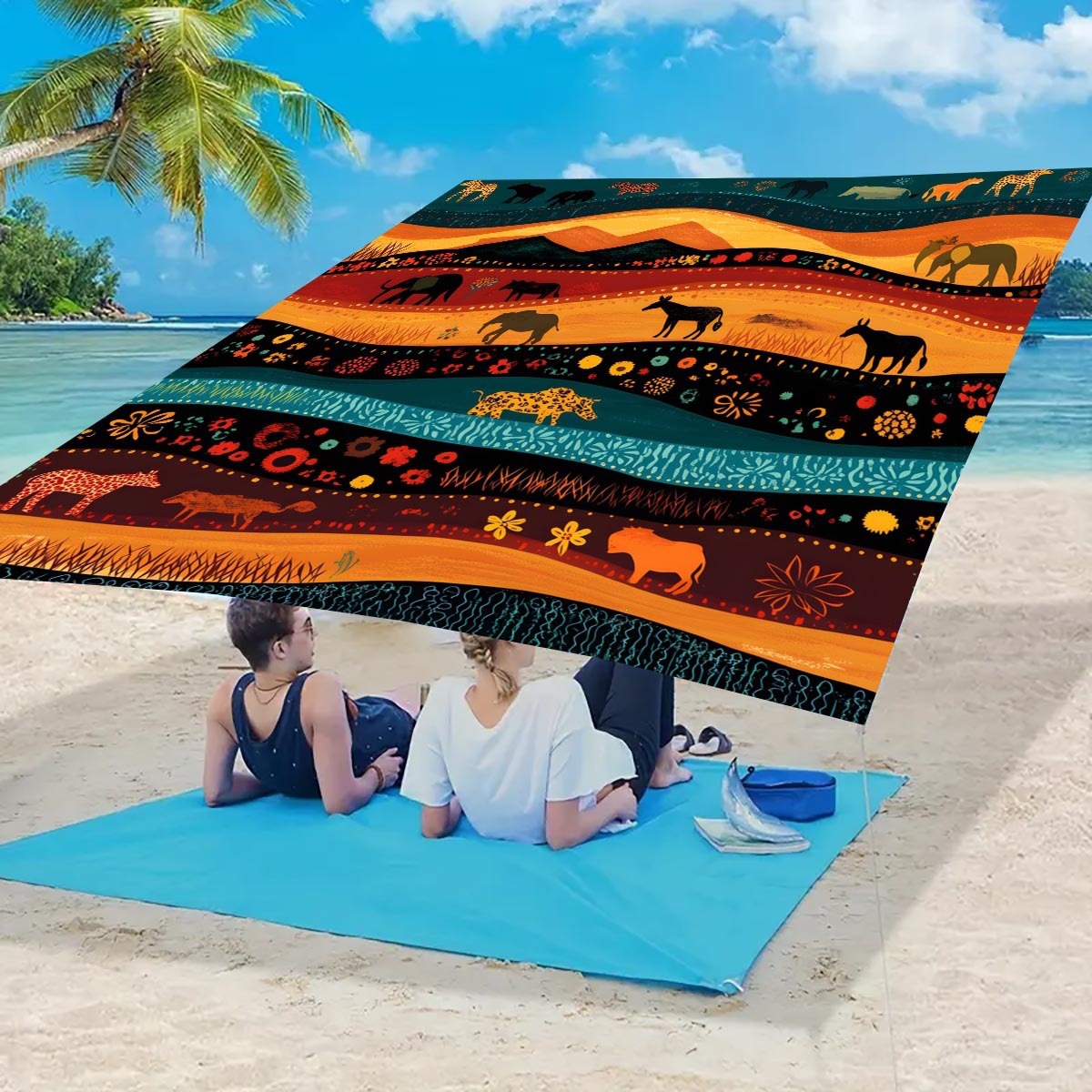 Cross-border camping sunshade tent - camping tarpaulin picnic ground cover. Portable outdoor camping tent