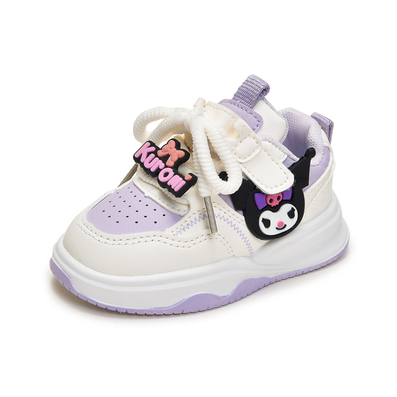 2025 primavera y otoño nuevos zapatos de skate para niños zapatos deportivos de chicas zapatos de dibujos animados para niños transpirables con suela suave zapatos de estilo coreano versátiles