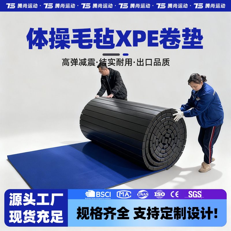 Cheerleading Roll Mat Gymnastics Floor Mat Xpe Taekwondo Mat Sports Training Martial Arts Fighting Judo Fighting Wrestling