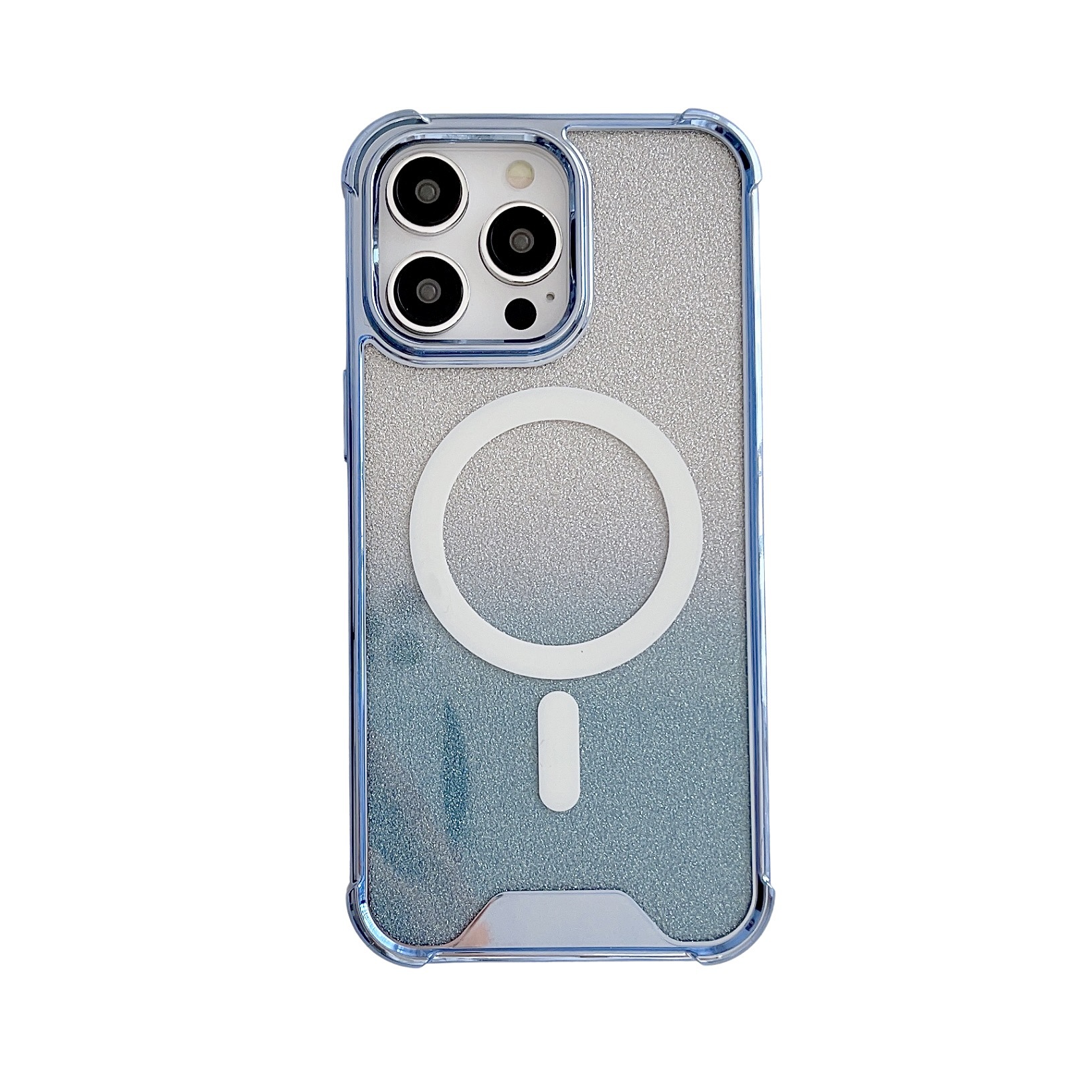 Magnetic Phone Case For Iphone 15 And 14 With Glitter Paper Finish_voghion.com