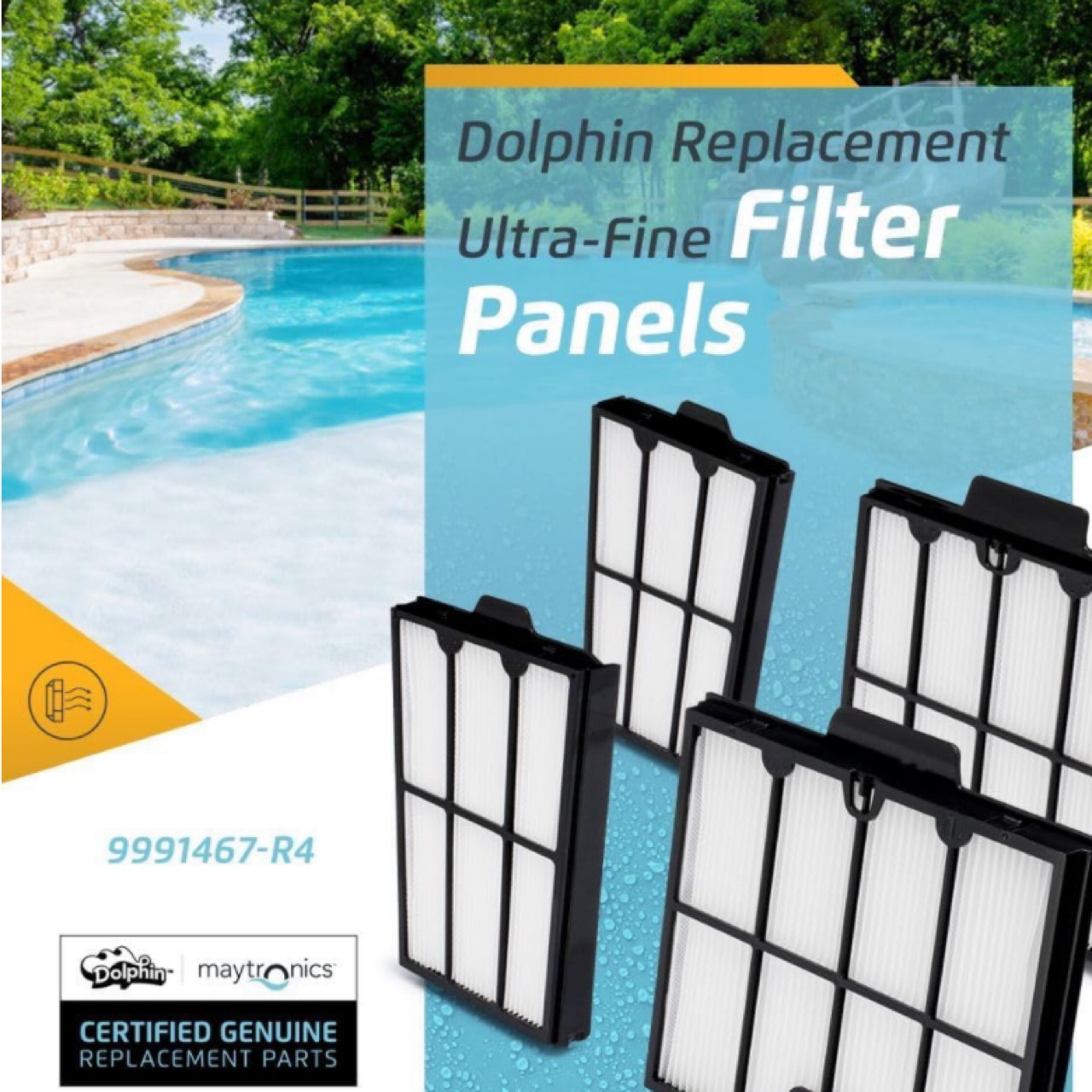 その他 puripuri Dolphin Pool Cleaner Filter Panels Maytronics - 9991467-R4 Ultra