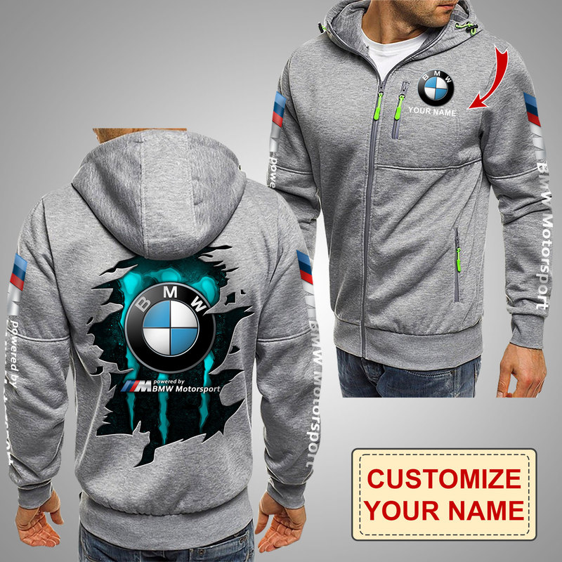 Zipper sweater 2023 new large size BMW sweater increase zipper bust 172cm AliExpress cross-border manufacturers