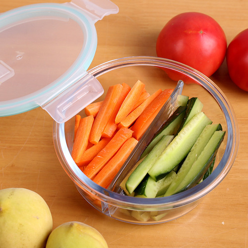 Microwave oven heating glass lunch box for home preservation office workers exclusive bento lunch box for students with lid dinner bowl