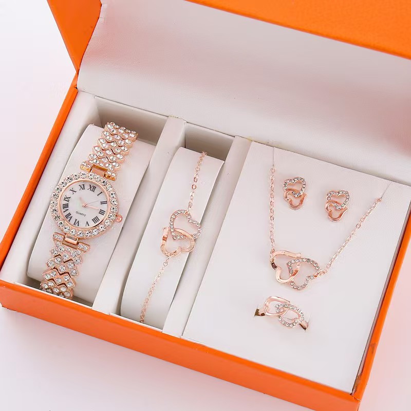 Inventario simple y versátil reloj de moda para mujeres 5pcs / set set de regalos boutique SHEIN más mujeres transfronterizas