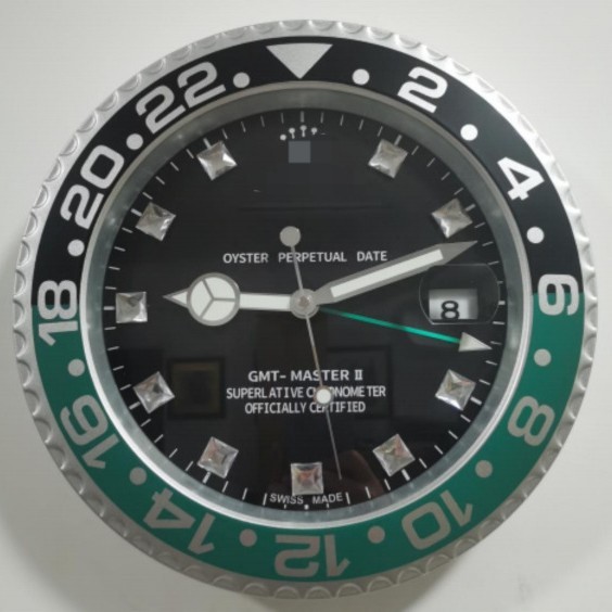 壁掛け時計 14inch 金属夜光時計 ステンレススチール カレンダー リビングルーム壁掛け時計 壁掛け式 海外購入代理店|undefined