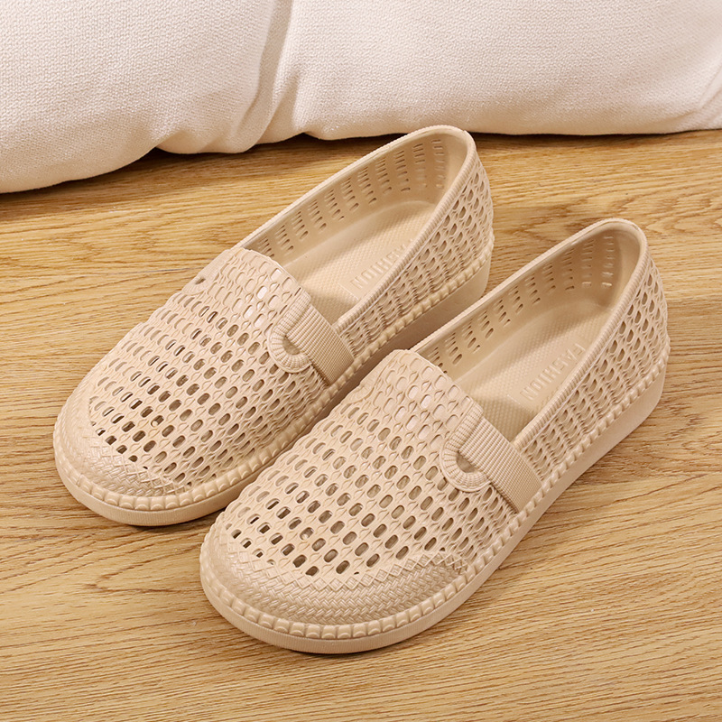 Summer Sandals New Style Super Soft Comfortable Breathable Flat-Soled Mom's Soft-Soled White Shoes Non-Slip Nurse Work Shoes