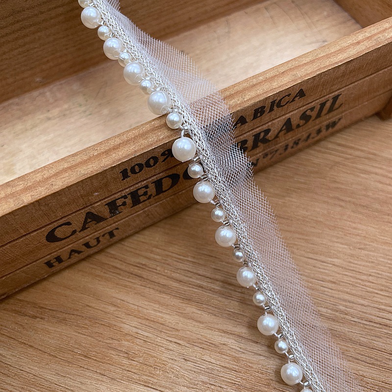 網布銀糸リボン手作りビーズ真珠レース民族風漢服装飾模造真珠diy補助材料卸売り