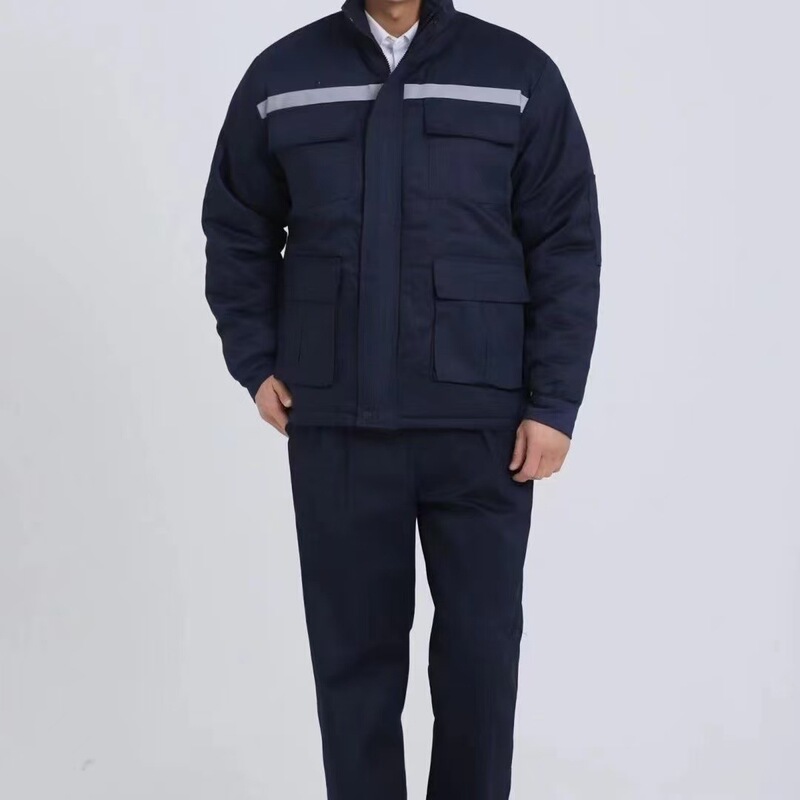 Winter warm cold storage cotton-padded jacket men's and women's big ship cotton-padded jacket labor protection cotton-padded jacket thickened work clothes cold-proof clothing outside the construction site Winter warm cold storage cotton-padded jacket men's and women's big ship cotton-padded jacket labor protection cotton-padded jacket thickened work clothes cold-proof clothing outside the construction site