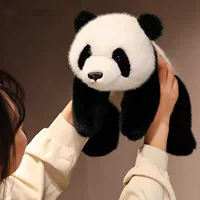 IP联名仿真熊猫公仔 2026新款正版授权高仿真毛绒玩具