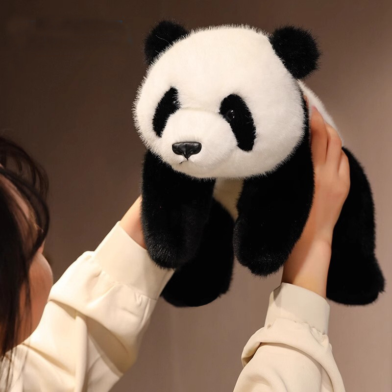 Simulation Giant Panda Doll Raccoon Lying Lying Panda Cat Doll Plush Toy Children's Gift Chengdu Tourist Souvenirs