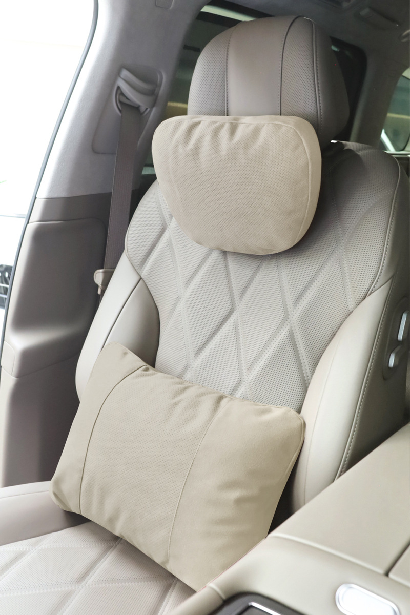 Suitable for Wenjie M789 Universal Neck Pillow, Perforated and Breathable, Mercedes-Benz S-Class Car Headrest, Car Soft Lumbar Support Cushion