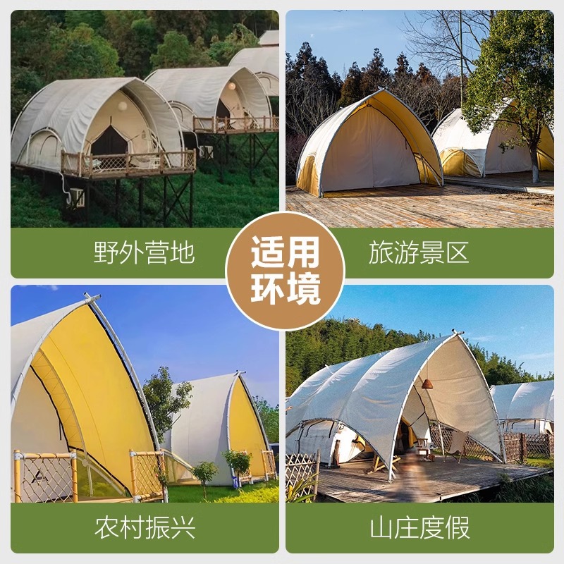 Hotel de lujo salvaje estilo al aire libre alojamiento residencial de lujo velero tienda de campaña vacaciones en línea popular lugar escénico fabricantes de cabina